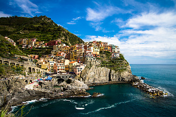 Image showing Manarola fishing village, Cinque Terre, Italy.