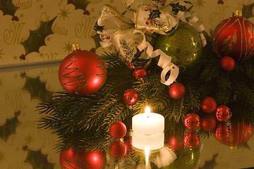 Image showing christmas flame