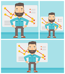 Image showing Bancrupt business man vector illustration.