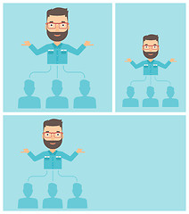 Image showing Businessman choosing employee.