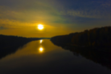 Image showing river in autumn season