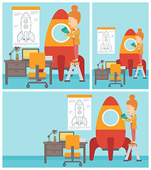 Image showing Business start up vector illustration.