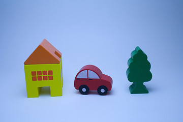 Image showing Car, House and Tree