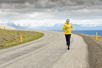 Image showing Winter running