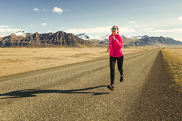 Image showing Winter running