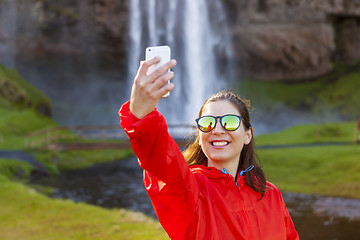 Image showing Making a selfie