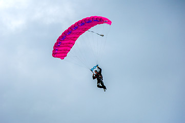 Image showing Colorful parachute