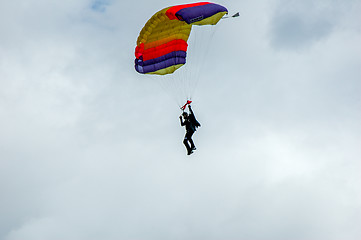 Image showing Colorful parachute