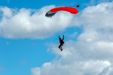 Image showing Colorful parachute