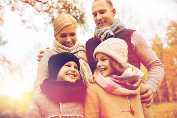 Image showing happy family in autumn park