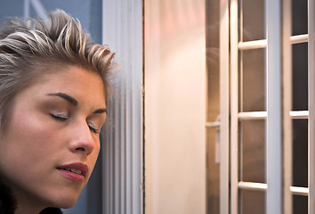 Image showing woman outdoor shopping