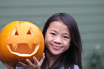 Image showing Pumpking girl