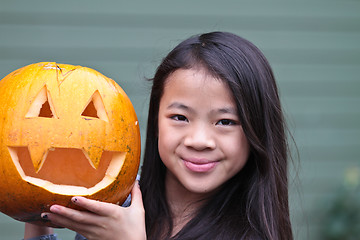 Image showing Pumpking girl