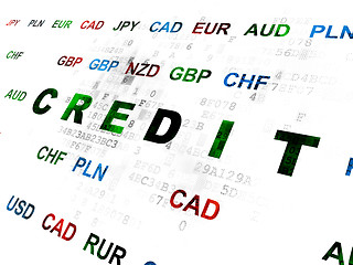 Image showing Banking concept: Credit on Digital background