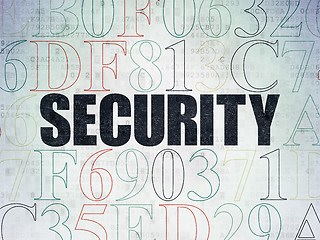 Image showing Privacy concept: Security on Digital Data Paper background