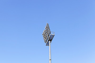 Image showing The stadium lighting