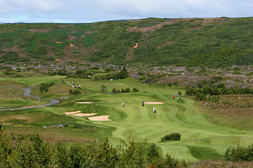 Image showing Golfcourse layout