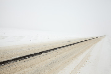 Image showing road in winter