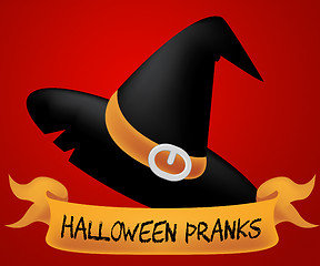 Image showing Halloween Pranks Represents Trick Or Treat 3d Illustration