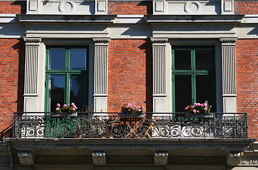 Image showing Balcony with a view