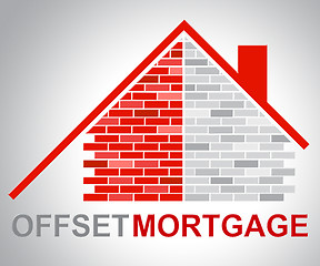 Image showing Offset Mortgage Indicates Home Loan And Offsetting