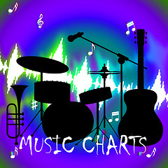 Image showing Music Charts Shows Hit Parade And Songs