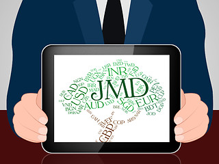 Image showing Jmd Currency Means Jamaican Dollars And Banknotes