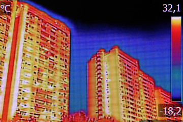 Image showing Thermal image on Residential building