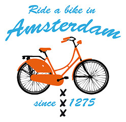 Image showing Ride a bike in Amsterdam