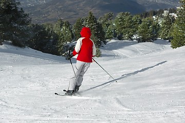 Image showing Skiing in the Alps