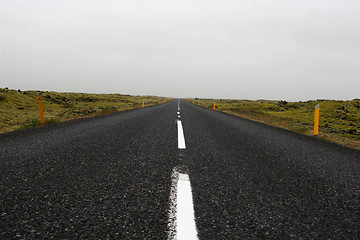 Image showing On a dark desert highway