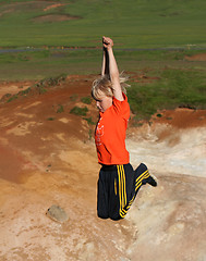 Image showing hanging in midair