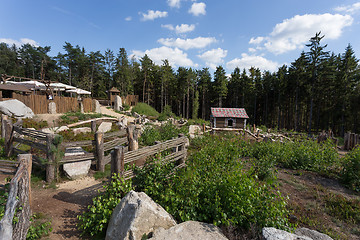 Image showing rest area near Lookout tower U Jakuba, Czech Republic