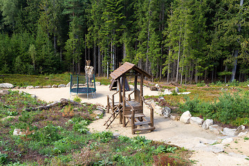 Image showing rest area near Lookout tower U Jakuba, Czech Republic