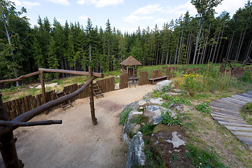 Image showing rest area near Lookout tower U Jakuba, Czech Republic