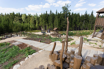 Image showing rest area near Lookout tower U Jakuba, Czech Republic