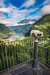 Image showing Geiranger fjord, Norway.