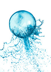 Image showing Splash water ball isolated