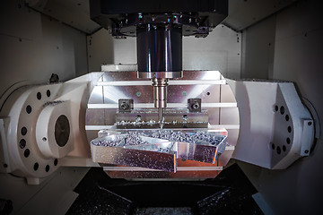 Image showing Metalworking CNC milling machine.