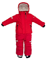 Image showing Childrens snowsuit fall