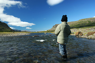 Image showing angling boy