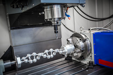 Image showing Metalworking CNC milling machine.