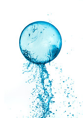 Image showing Splash water ball isolated