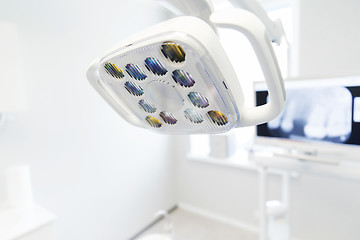 Image showing close up of lamp at dental clinic office