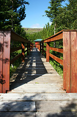 Image showing wooden path