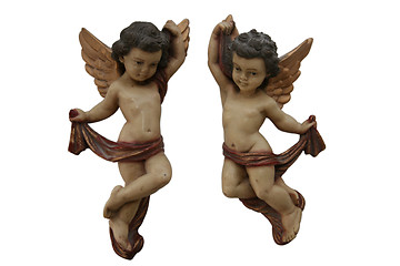 Image showing guardian angels clipping path