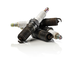 Image showing Old Spark Plugs