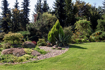 Image showing Beautiful summer garden design