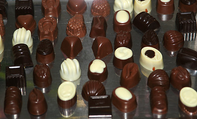 Image showing rows of sweets