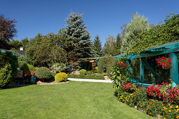 Image showing Beautiful summer garden design